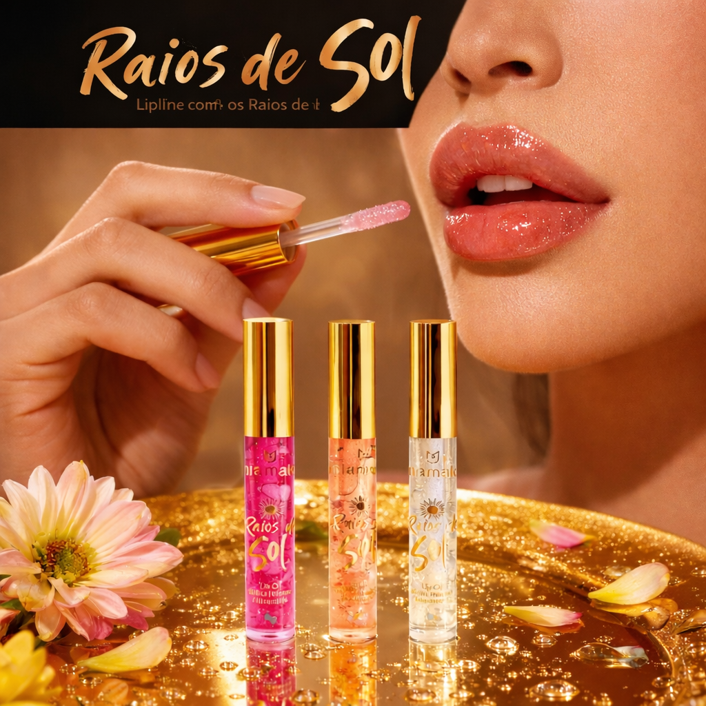 Lip Oil Gloss Raios de Sol – Kit com 4