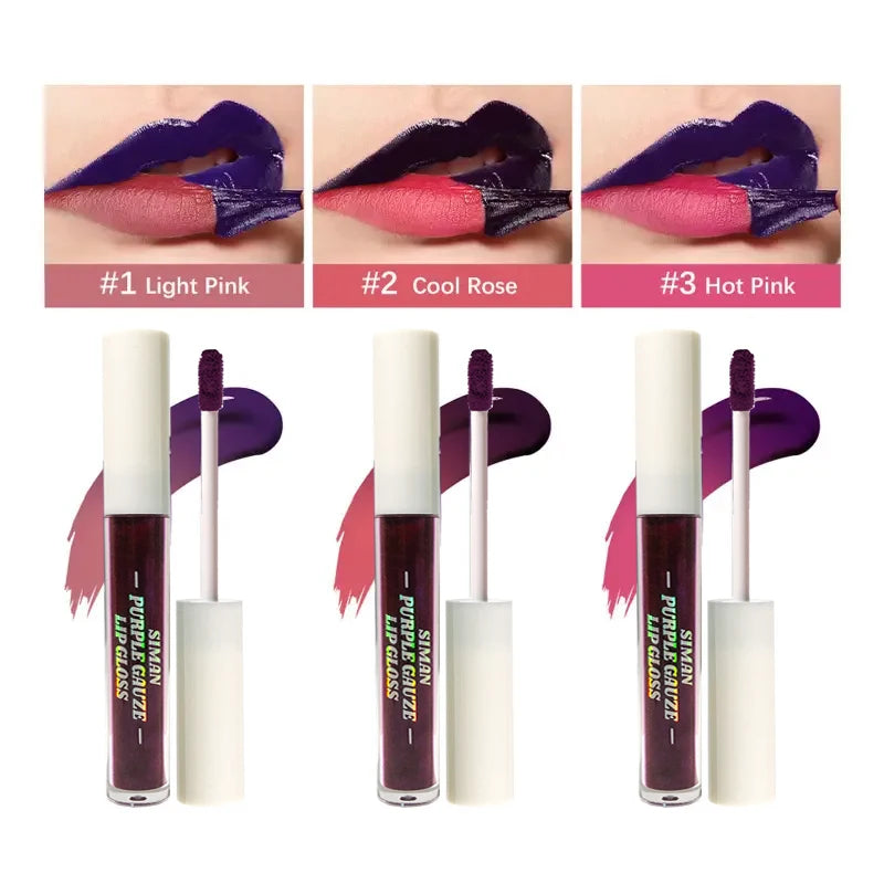 Aurora Eclipse Peel-Off Lip Tint – Blue–Purple | Matte Finish, Long-Lasting, Waterproof & Moisturizing