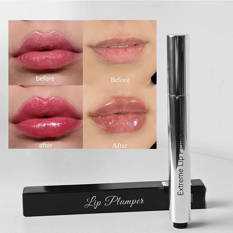 Collagen Lip Plumping Oil  Instant Long Lasting Volumise Deeply Moisturize Reduce Lip Lines Lightweight Non-sticky Lip Balm Oil