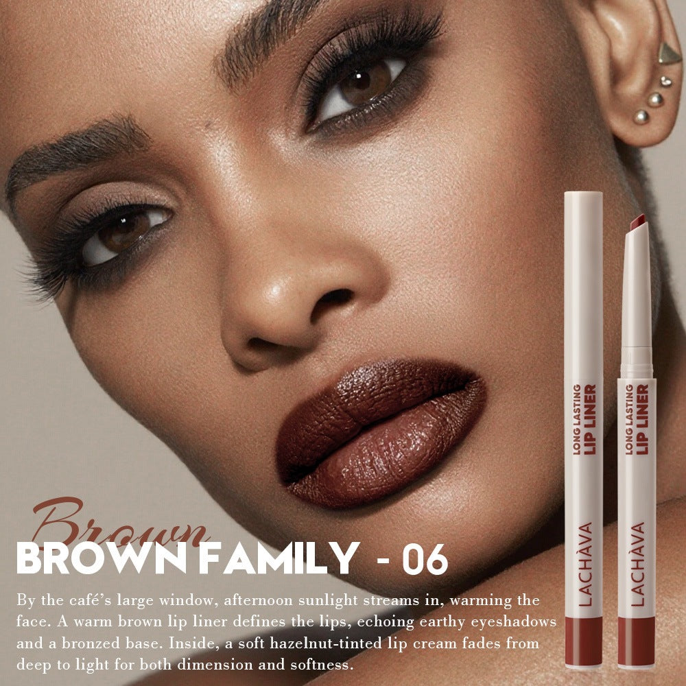 Long-Lasting Lipstick & Lip Liner Set - 10 Shades