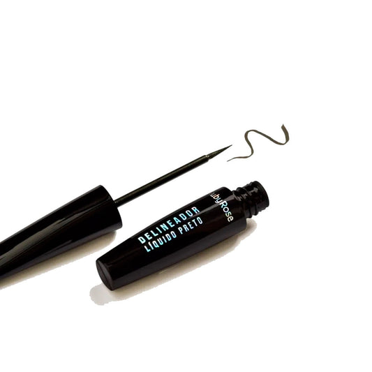 Delineador sofisticado fino líquido Preto