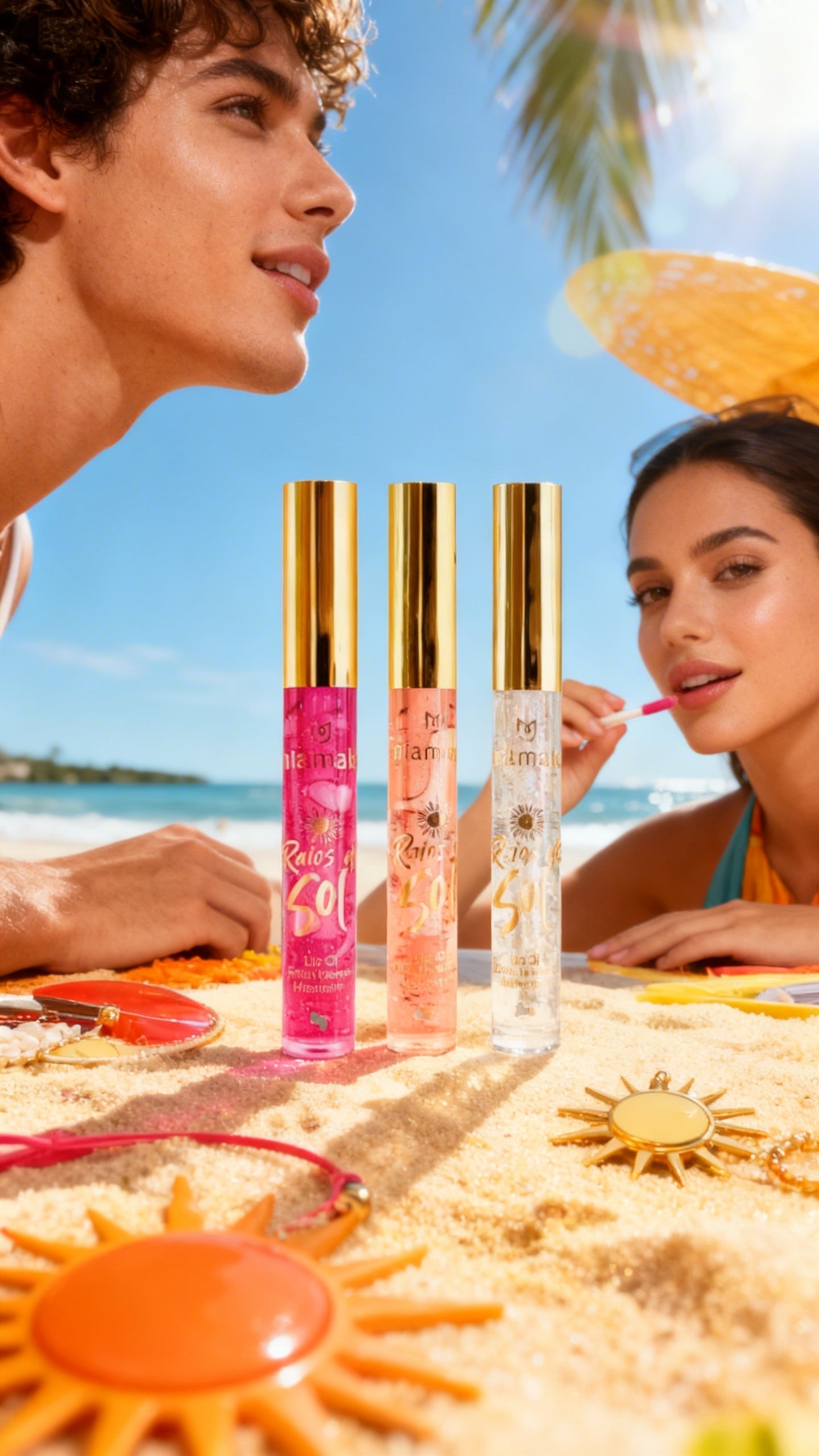Lip Oil Gloss Raios de Sol – Kit com 4